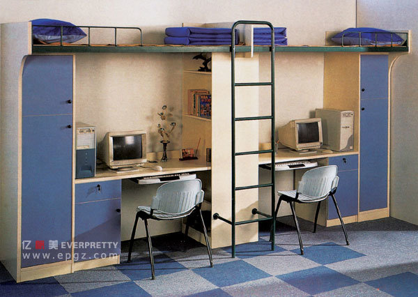 Student Modern University Bunk Bed for Two Students (GT-12)