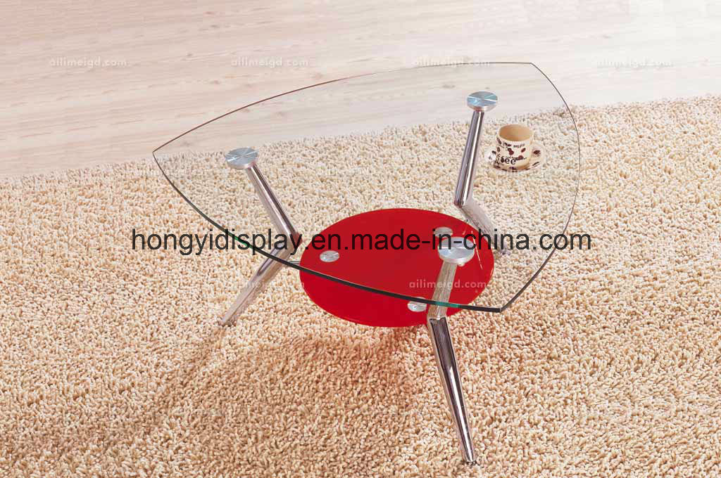 Multifunctional Tea Table with Glass on Top