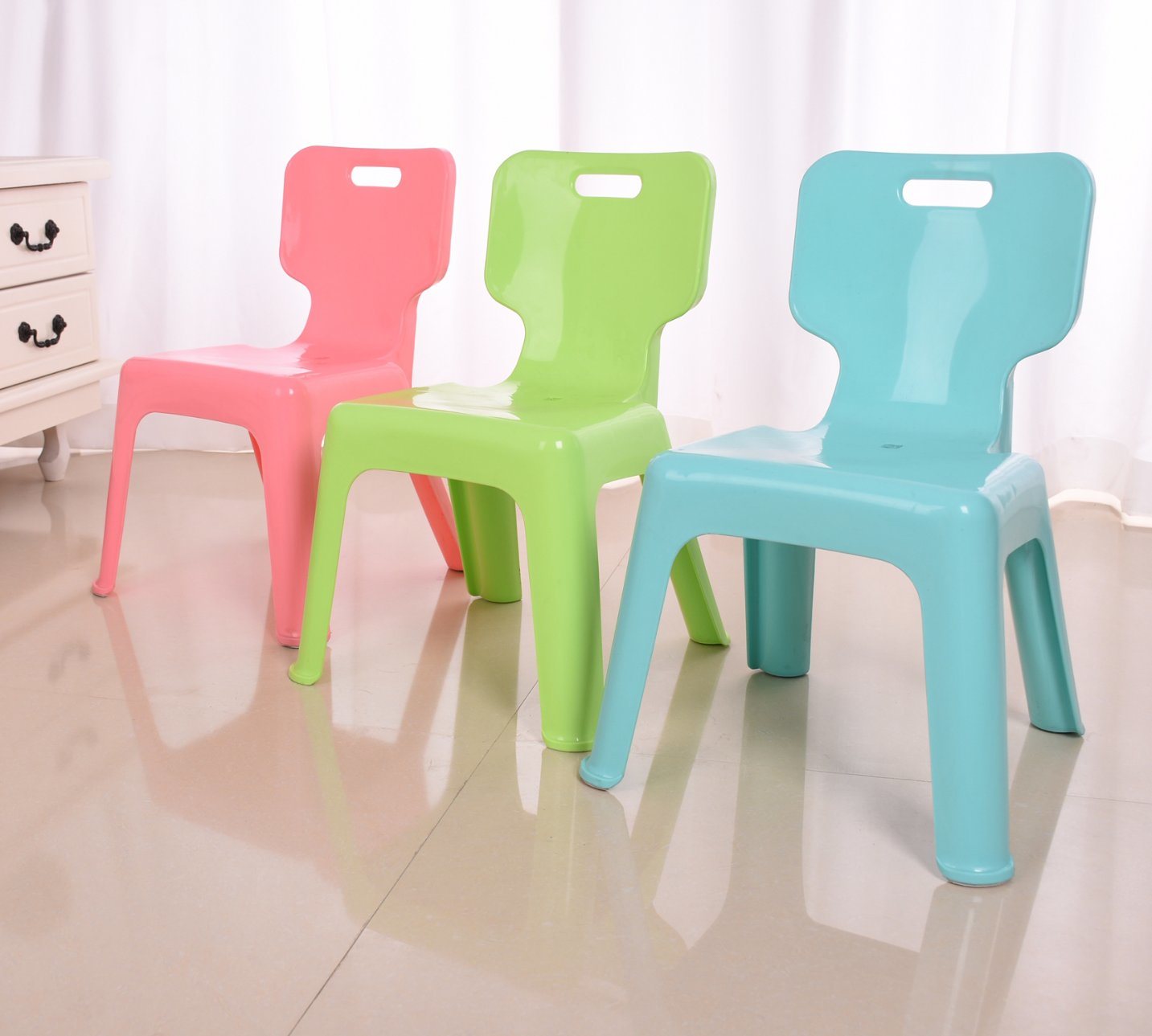 Colorful Plastic Chair with Backrest for Kids/Children