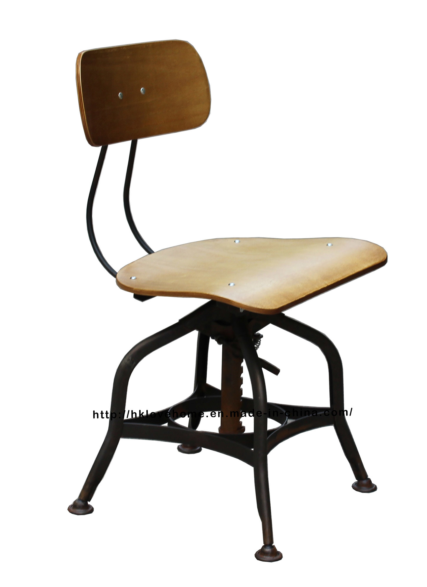 Classic Industrial Dining Vintage Toledo Wooden Chairs Bar Stools
