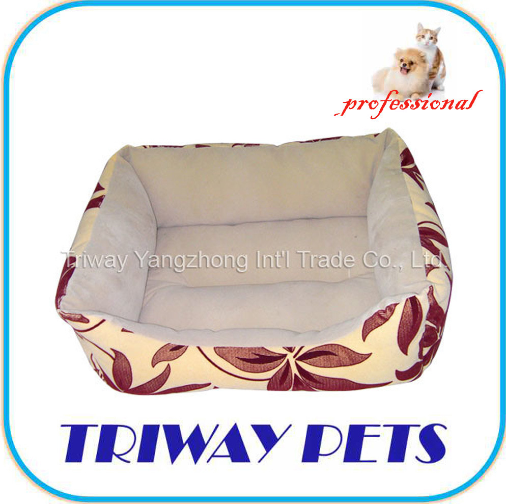 High Quaulity Soft Dog Cat Pet Bed (WY101086-2A/C)