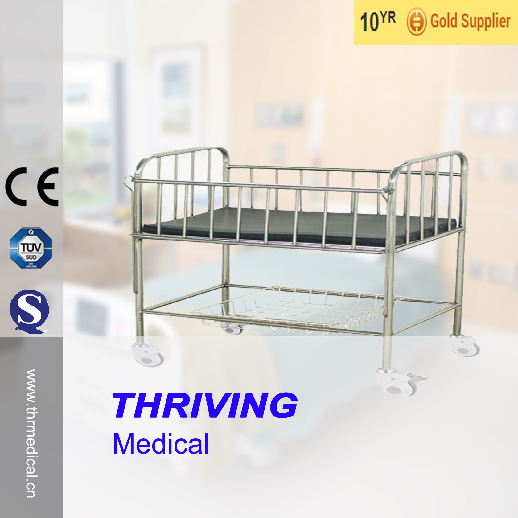 Thr-B17 Stainless Steel Infant Bed