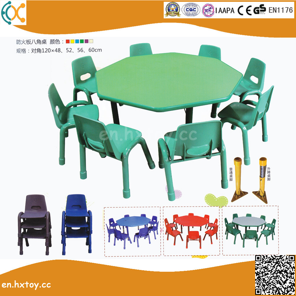 Kindergarten Wooden Octagon Table for Children