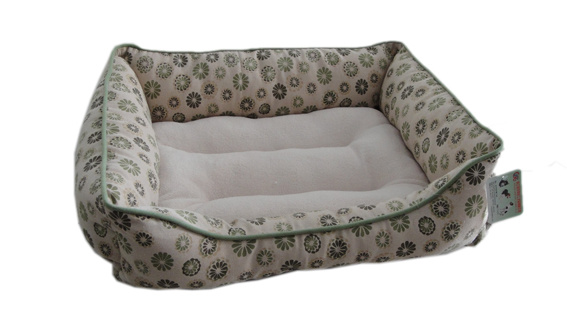 Soft Printed Flannel Dog Bed