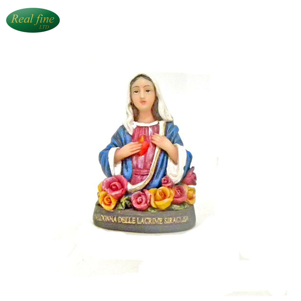 Wholesale Religious Resin Madonna Bust Statues for Indoor Decoration