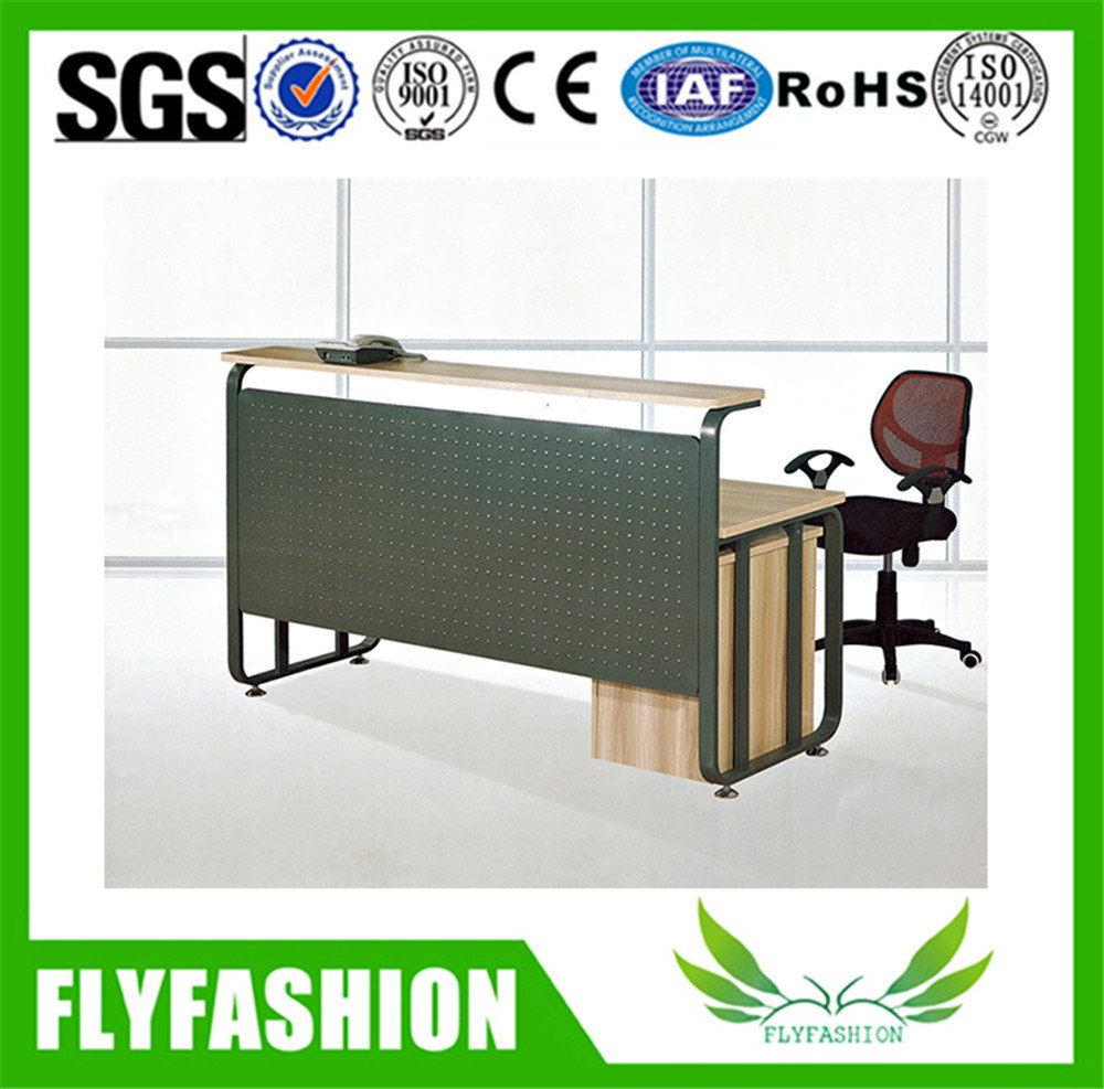 PT-12 Office Furniture Reception Desk Computer Desk Modern Retangle Wood Metal Table