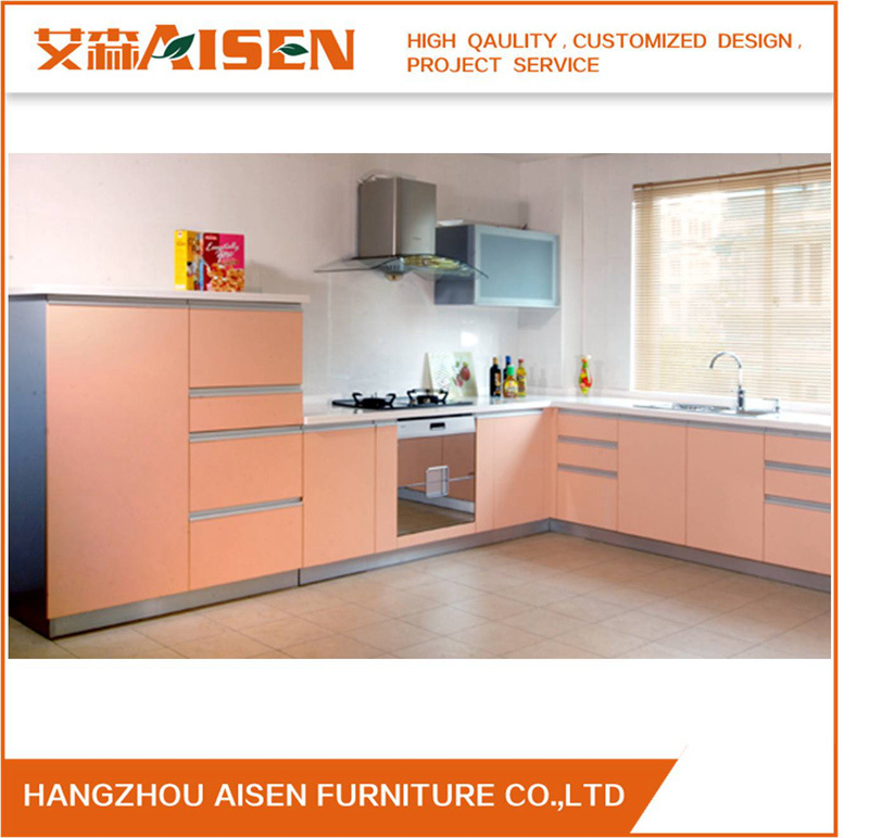Customized Color Bakery Painted Lacquer MDF Kitchen Cupboard