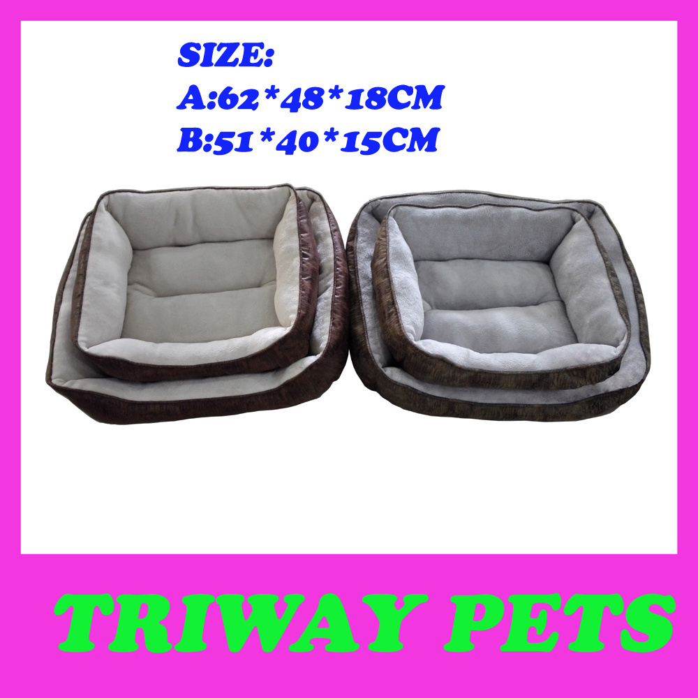Comfort Flannel&Printed Fabric Pet Bed (WY161015A/B)