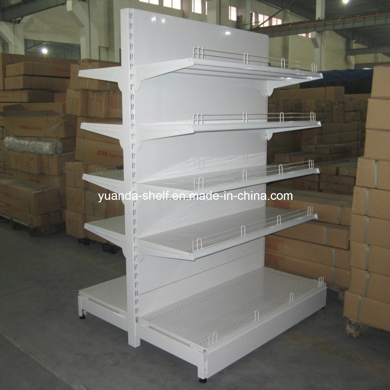 High Quality Steel Plain Back Panel Supermarket Shelf Display Shelves