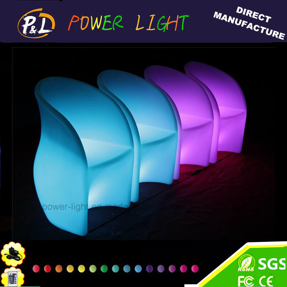 LED Furniture Rechargeable RGB Lighted Bar Chair