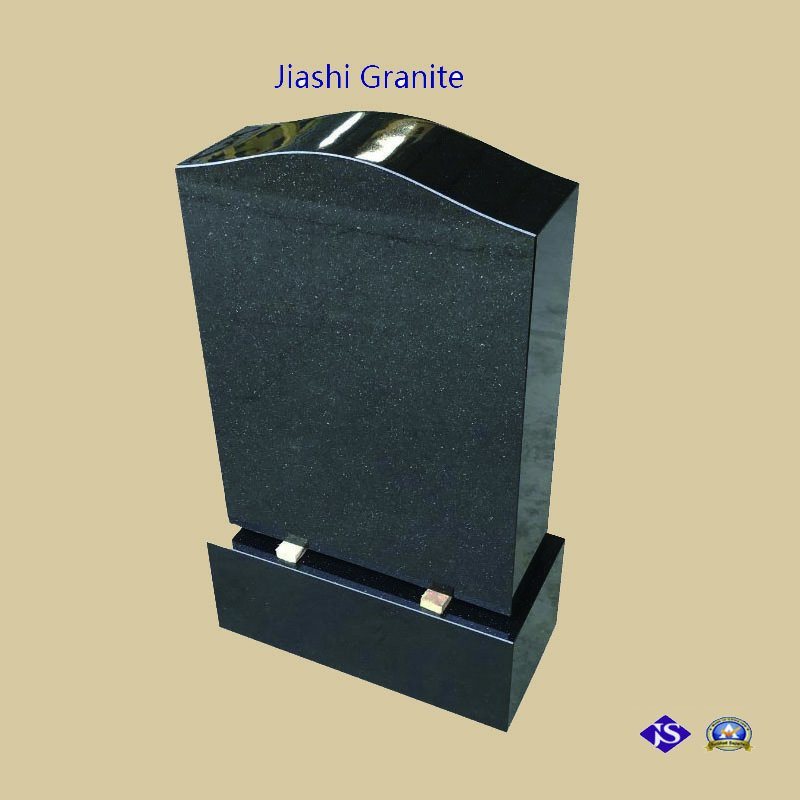 High Quality Absolute Black Granite Tombstone Natural Black Granite