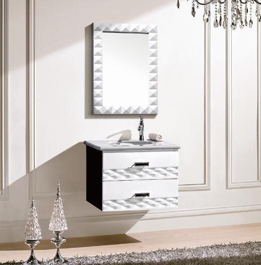 Modern Solid Wood Bath Cabinet