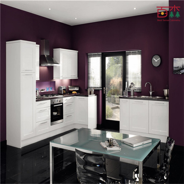 Modern Kitchen Designs Shiny White Painting Modern Kitchen Cabinet