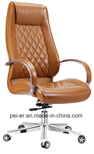 Hardwood Ergonomic High Back Leather Boss Chair (A2014-2)