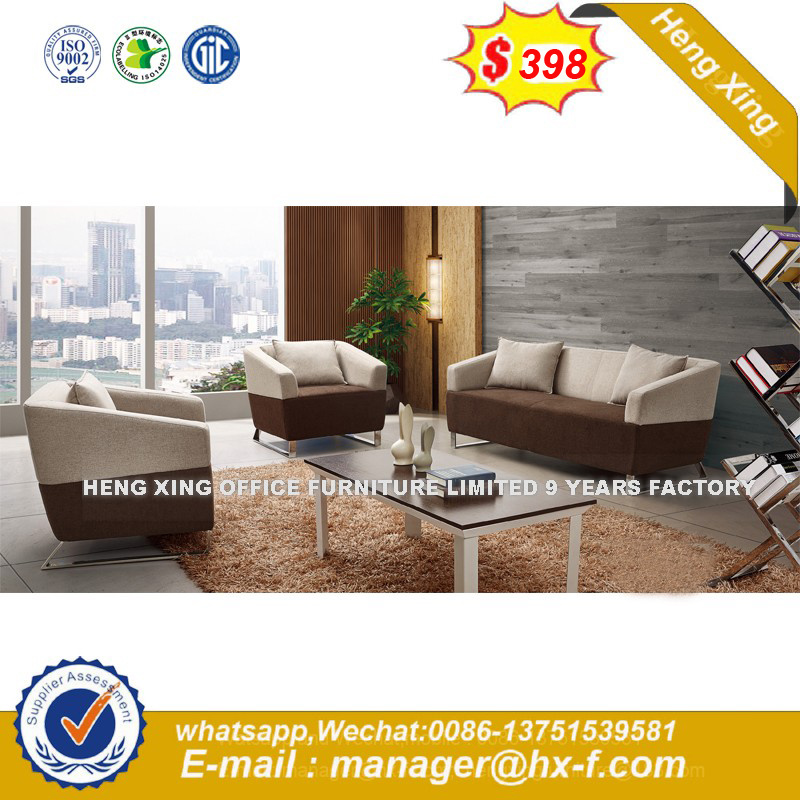 Modern Europe Design Steel Metal Leather Waiting Office Sofa (HX-S349)