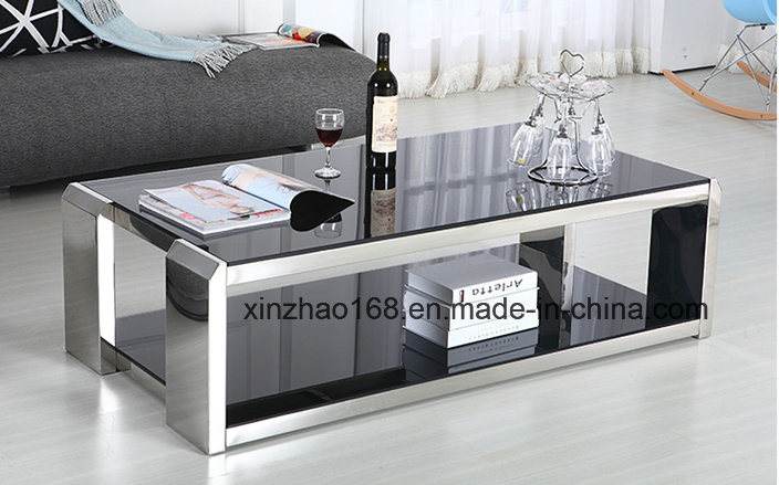2017 Fashion Oval Glass Mirrored Coffee Table