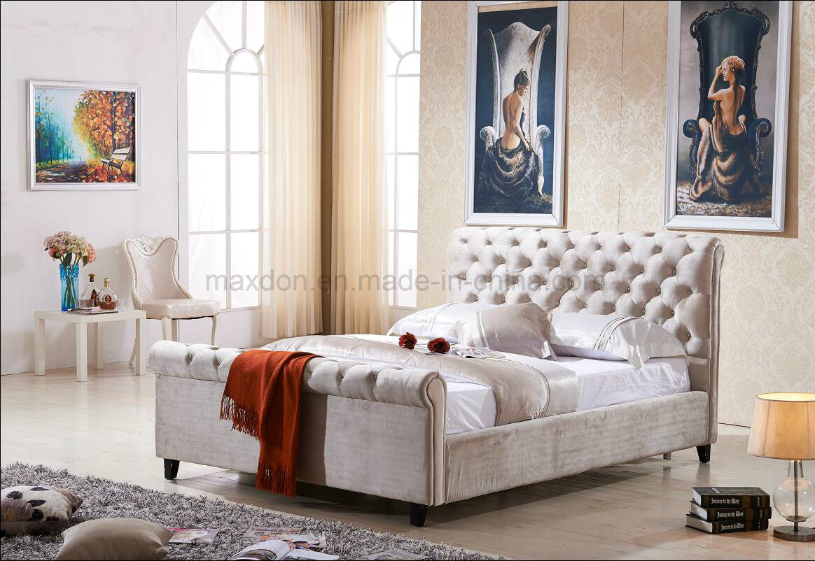 Home Furniture Modern Furniture Comfortable Fabric Bed