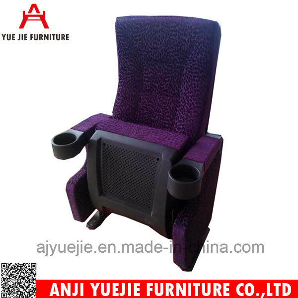 Simple Plastic Folded Cinema Chair with Cup Holder Yj1803n