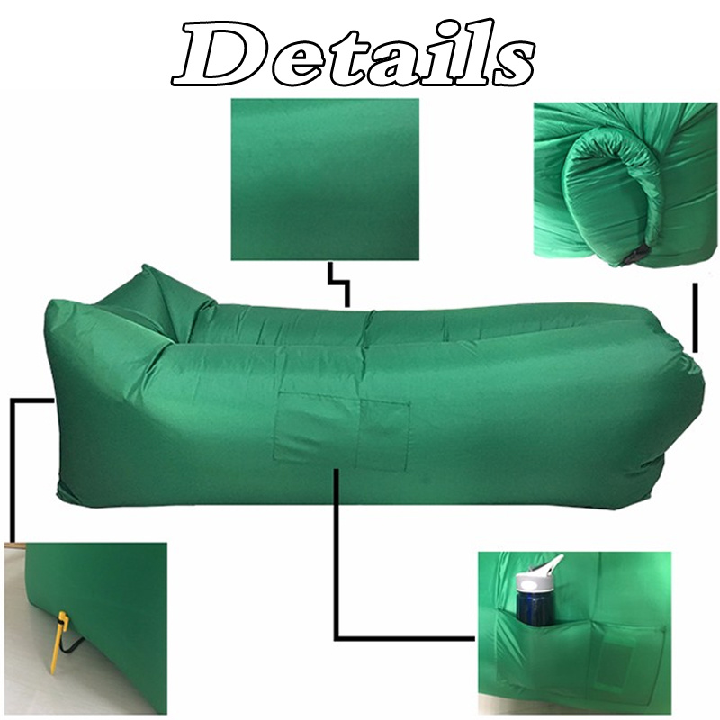Lounger Nylon Fabric Beach Lounger Hangout Fast Inflatable Air Sofa