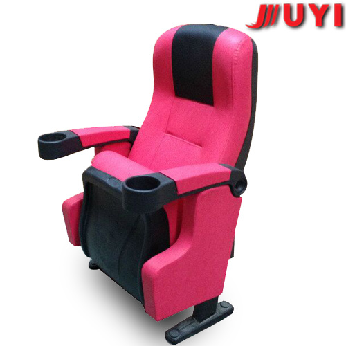 Jy-626 Church Chair with Wooden Armrest Chair for Sale Matel Leg Chair Fabric Seat Church Chair