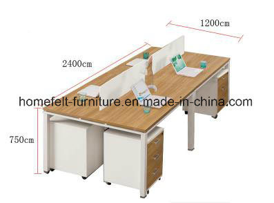 Office Desk Linear Office Computer Table with Movable Drawers