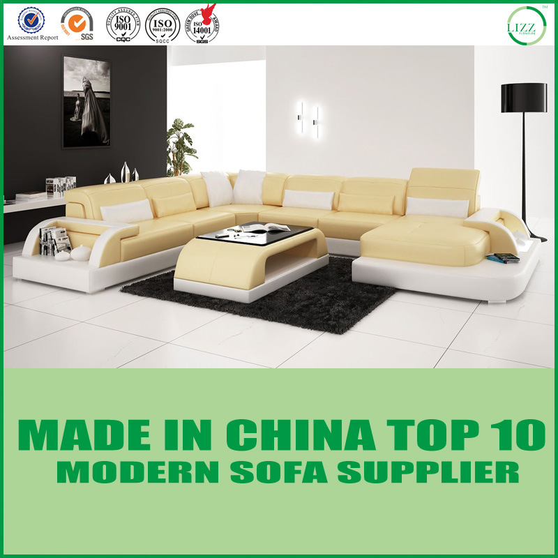 Living Room Furniture Leisure Sectional Leather Sofa