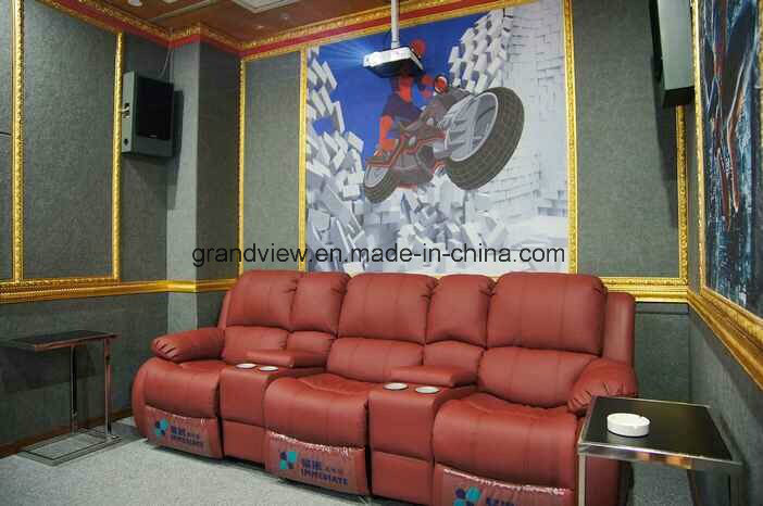 Movie Chair Home Cinema Seating Theatre Leather Sofa with Cupholder