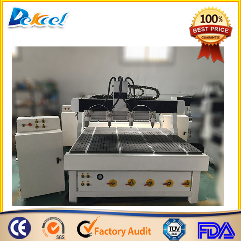 4 Heads Spindle Wood CNC Router Woodworking Machine for MDF PVC Cylinder Price