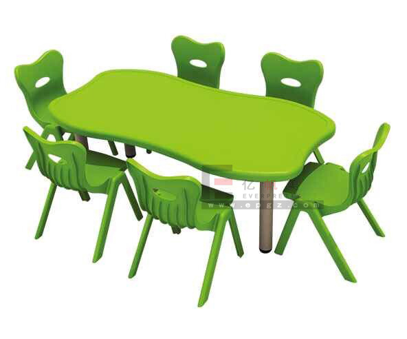 Wholesale Price Folding Plastic Children Table and Chairs for Nursery Furniture, Kids Table and Chairs for Kindergarten