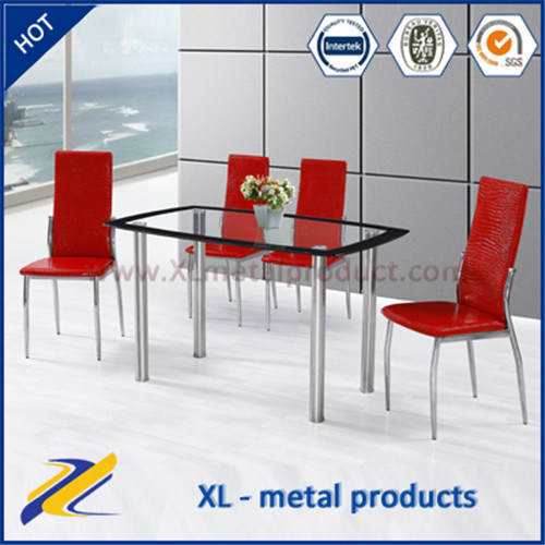 Factory Wholesale Modern Glass Top Dining Table