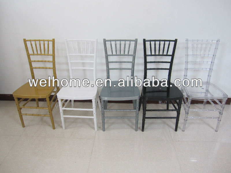 2015 Professional Design Stacking Clear Resin Chiavari Chair