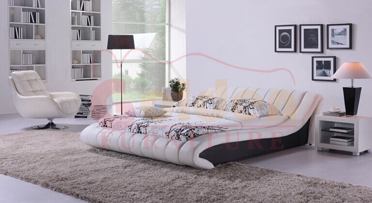 High Quality Modern Leather Bed