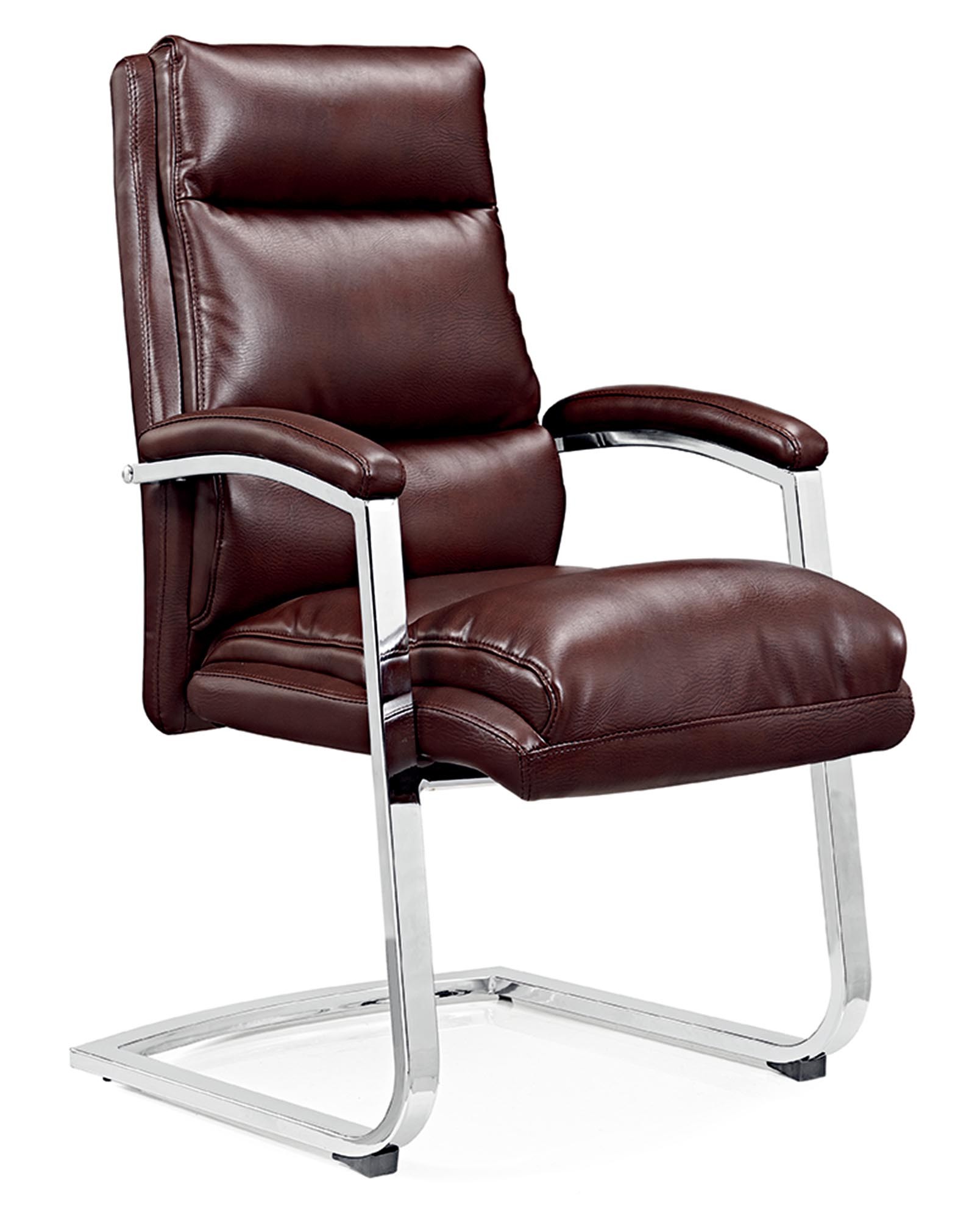 Modern Brown Leather Office Boss Executive Chair