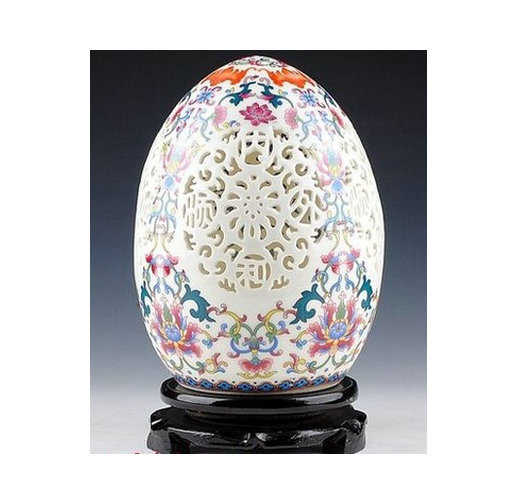 Chinese Pastel Hollow Vase Lw715