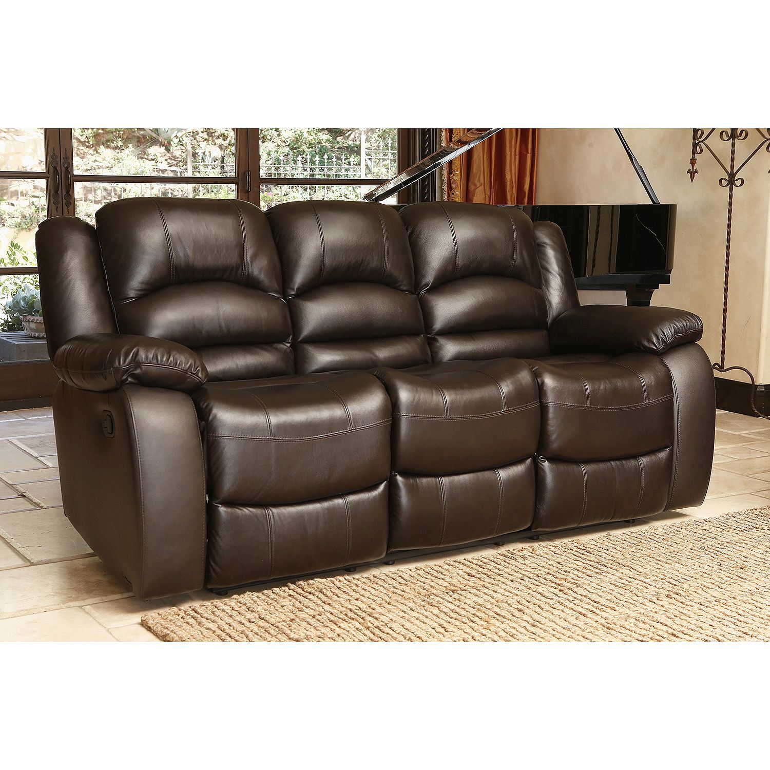 Modern Leather Sofa with Armchair Set Furniture