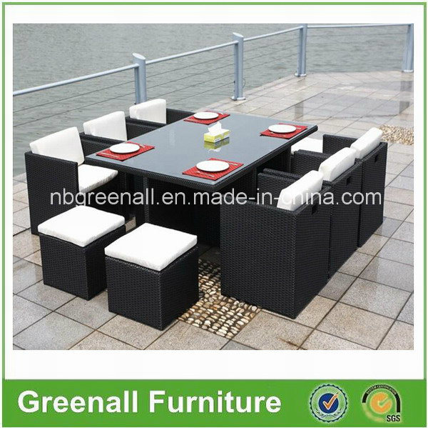Outdoor 6 Person Dining Cube Rattan Furniture