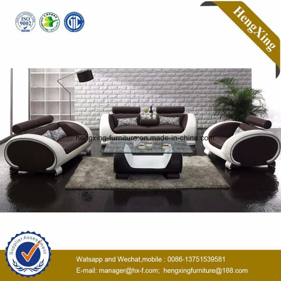 Modern Office Furniture Genuine Leather Couch Office Sofa (HX-SN045)