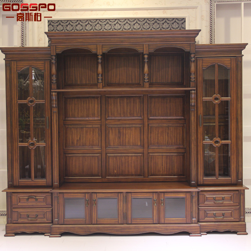 Living Room Big Wood Furniture TV Cabinet (GSP15-004)
