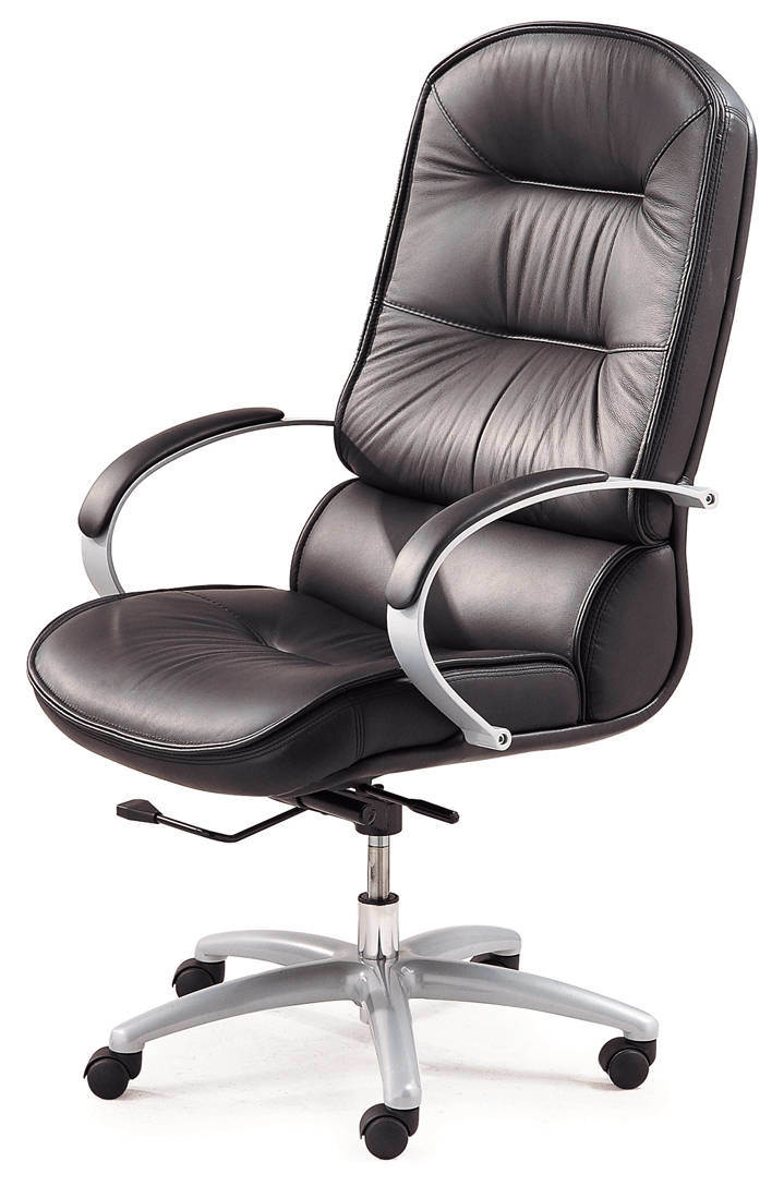 High Back Leather Swivel Manager Executive Computer Office Chair