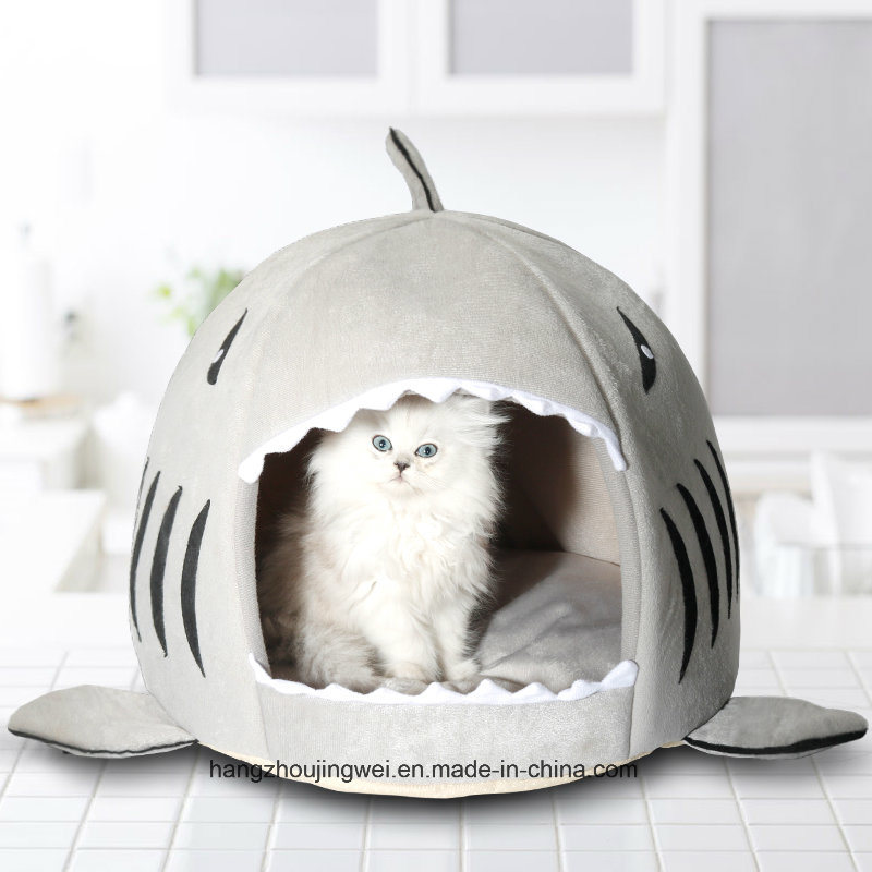 Cartoon Lovely Shape Soft Plush Round Pet Dog Bed Cat Bed
