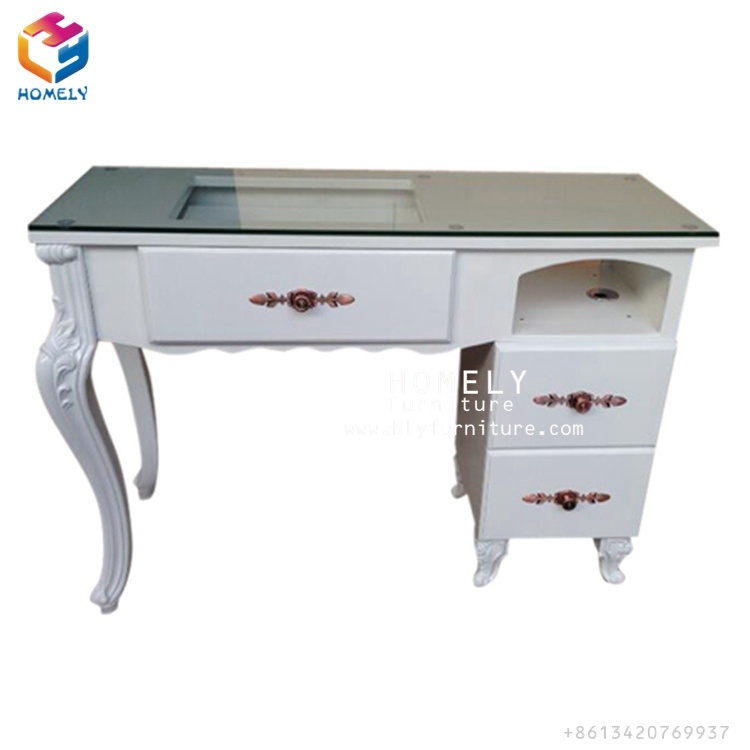 Cheap White Manicure Table Used /Nail Dryer Table for Salon