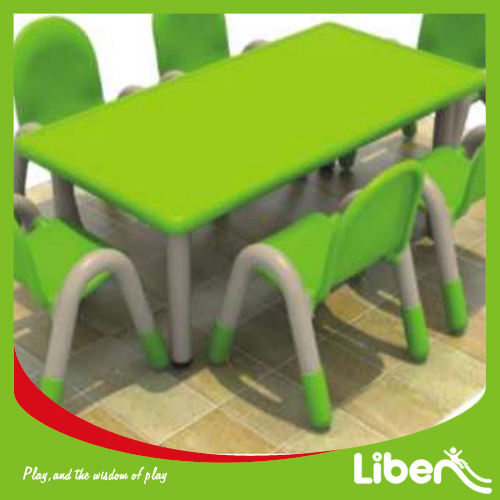 Children Plastic Nursery School Furniture Kids Study Table and Chairs (LE. ZY. 015)