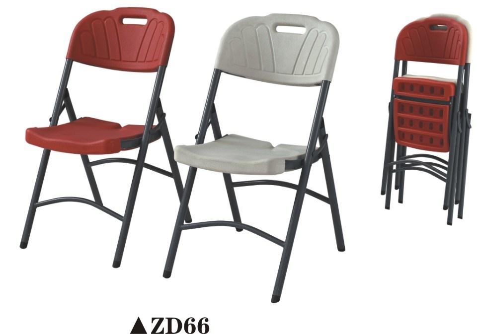 2014 New Design Plastic Folding Chair Zd66