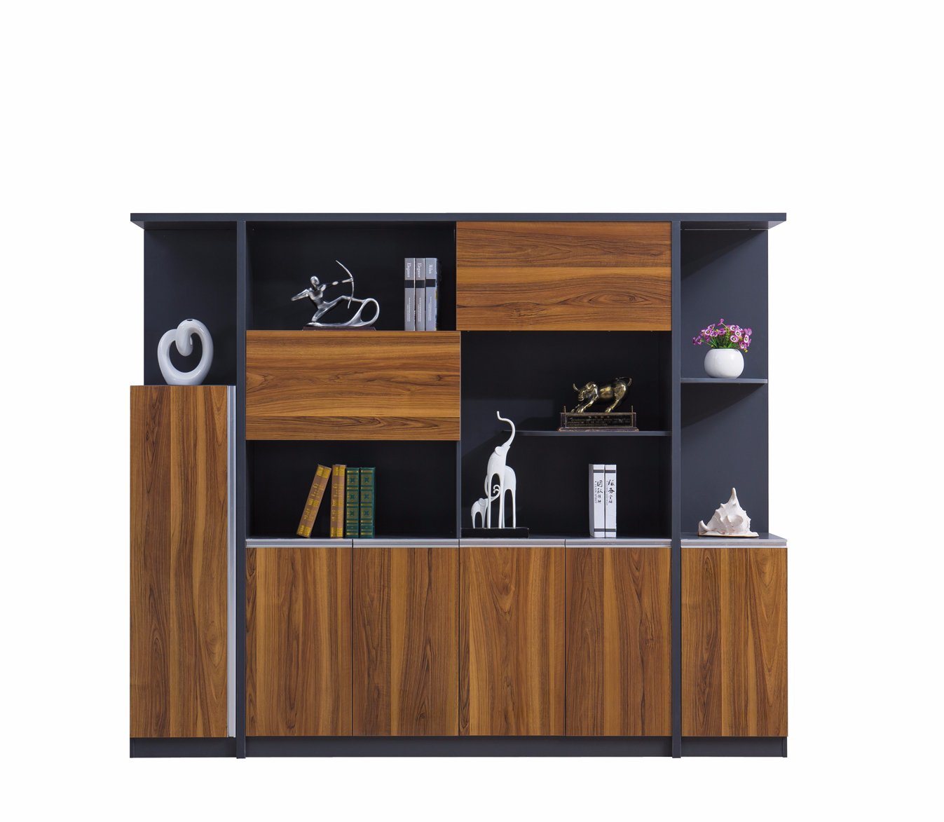 8-Doors Combination Durable Multi-Use Sideboard Wine Filing Cabinet