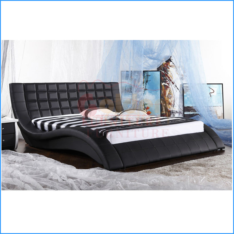 2014 Canton Fair Leather Upholstered Bed