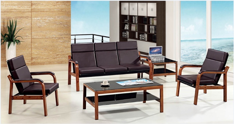 High Quality Cheap Price Modern Design Metal Frame Office Sofa Waiting Sofa in Stock 1+1+3