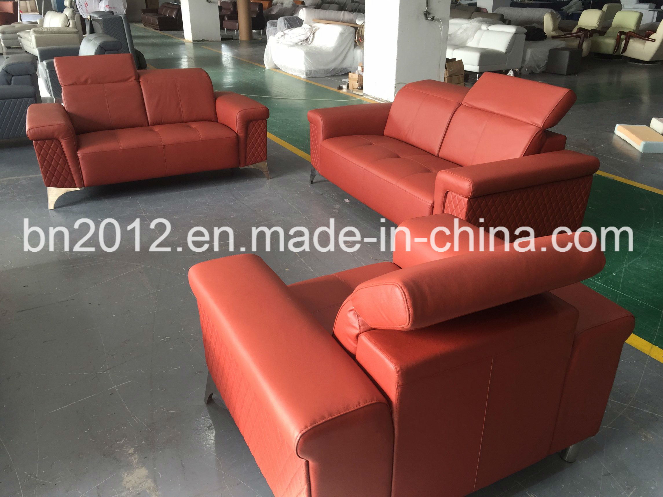 New Design and Hot Selling Leather Sofa Set (SBL-9811)