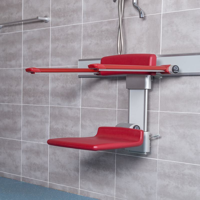 Europe Style Aluminium White Shower Chairs Used in The Hospital