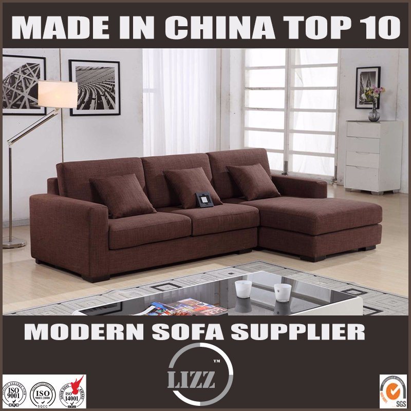 Modern Style Comfortable Fabric Wooden Sofa for Living Room