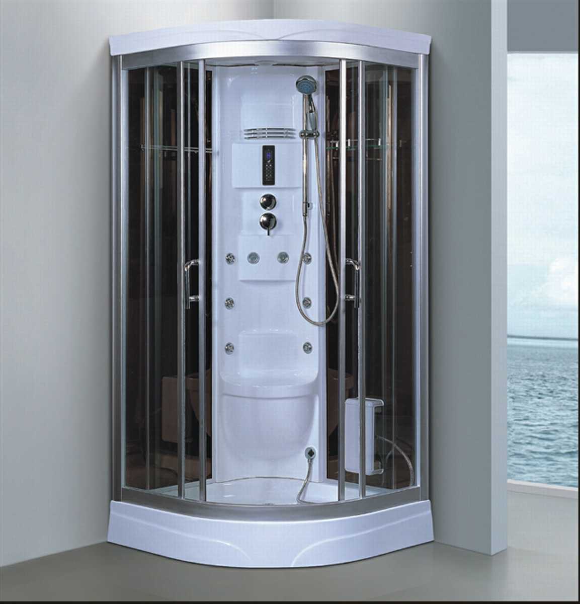 950mm Corner Steam Sauna with Shower (AT-D0936)